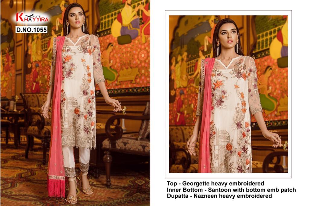 PAKISTANI SUITS D NO 1055 BY KHAYYIRA